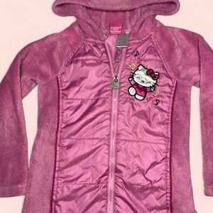 2013 Pink Hello Kitty hooded jacket with fleece lining